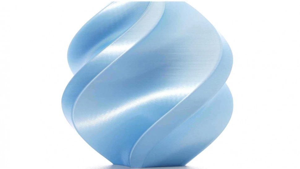 PLA Silk+ пластик Bambu Lab Baby Blue 1,75 мм 1 кг PLA Silk+ пластик Bambu Lab Baby Blue 1,75 мм 1 кг
