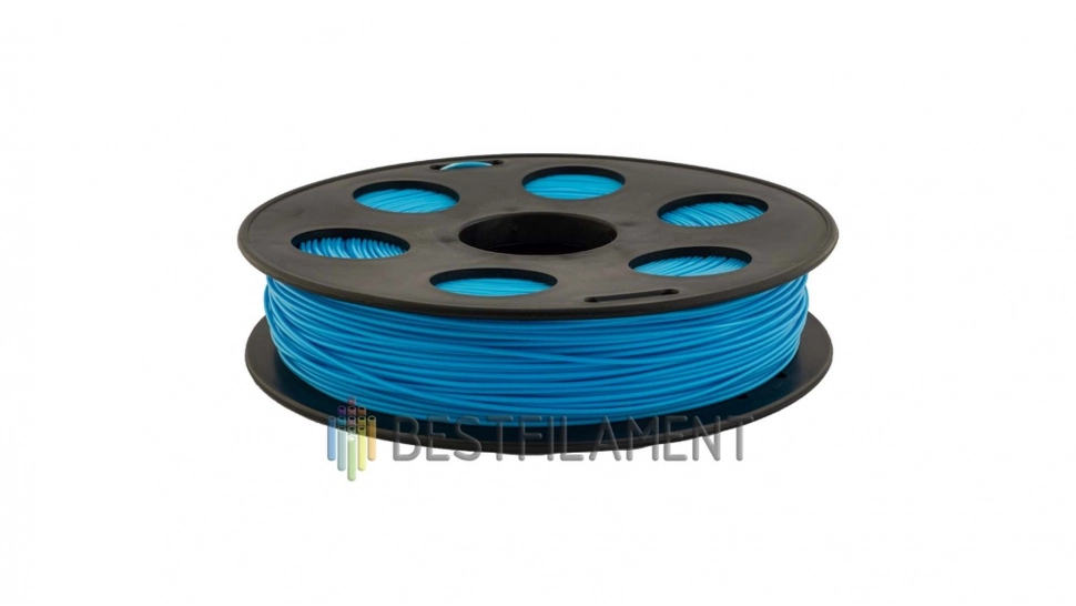 bestfilament-light-blue-05.970-1.webp PLA пластик Bestfilament голубой 1,75 мм 0,5 кг — изображение 1