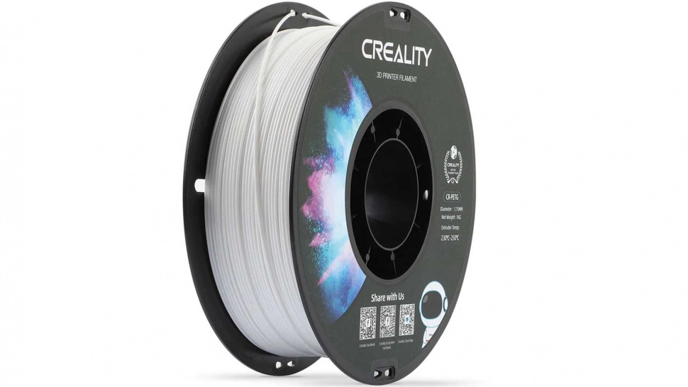 creality-cr-petg-white-3.970.webp PETG CR series пластик Creality White 1,75 мм 1 кг — изображение 1