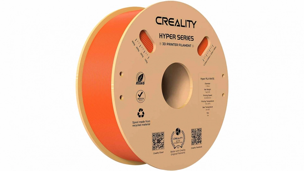 creality-pla-hyper-orange.970.webp PLA Hyper series пластик Creality Orange 1,75 мм 1 кг — изображение 1