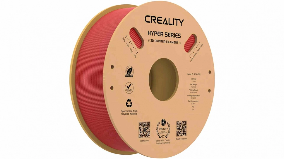 creality-pla-hyper-red.970.webp PLA Hyper series пластик Creality Red 1,75 мм 1 кг — изображение 1