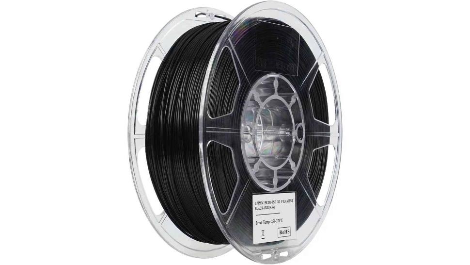 esun-petg-esd-black.970.webp PETG ESD пластик ESUN Black 1,75 мм 1 кг — изображение 1