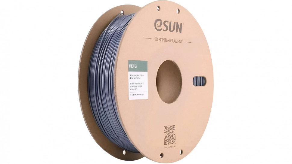 esun-petg-grey.970.webp PETG пластик ESUN Grey 1,75 мм 1 кг — изображение 1