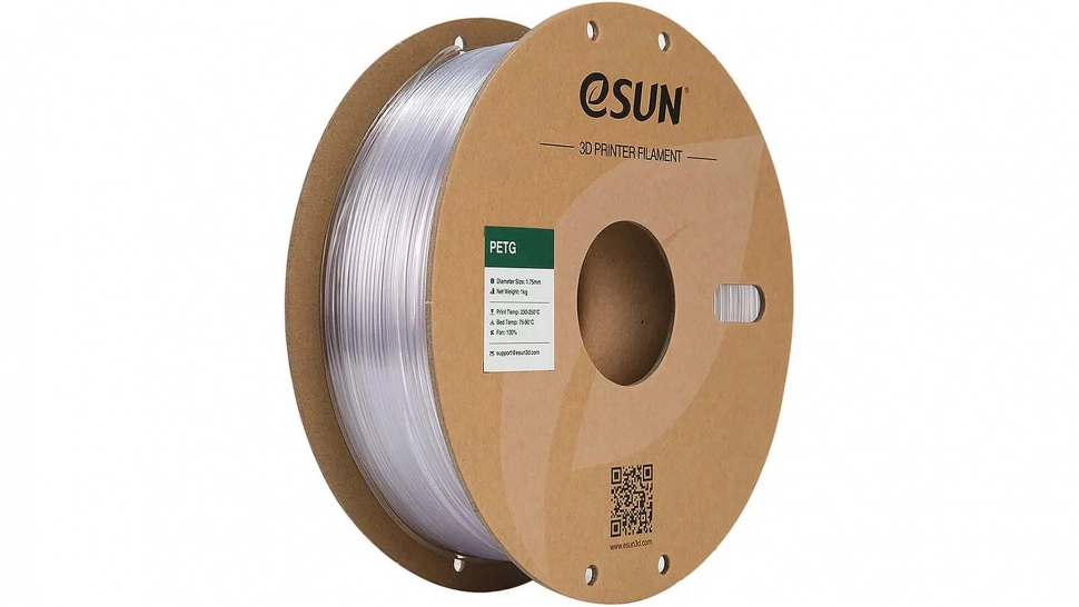 esun-petg-natural-1.970.webp PETG пластик ESUN Clear 1,75 мм 1 кг — изображение 1