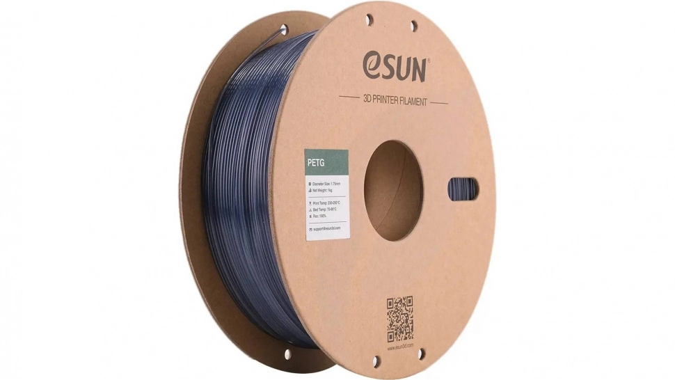 esun-petg-translucent-grey.970.webp PETG пластик ESUN Translucent Grey 1,75 мм 1 кг — изображение 1