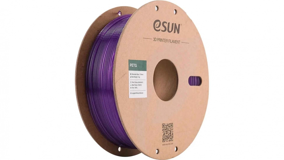 esun-petg-translucent-purple.970.webp PETG пластик ESUN Translucent Purple 1,75 мм 1 кг — изображение 1