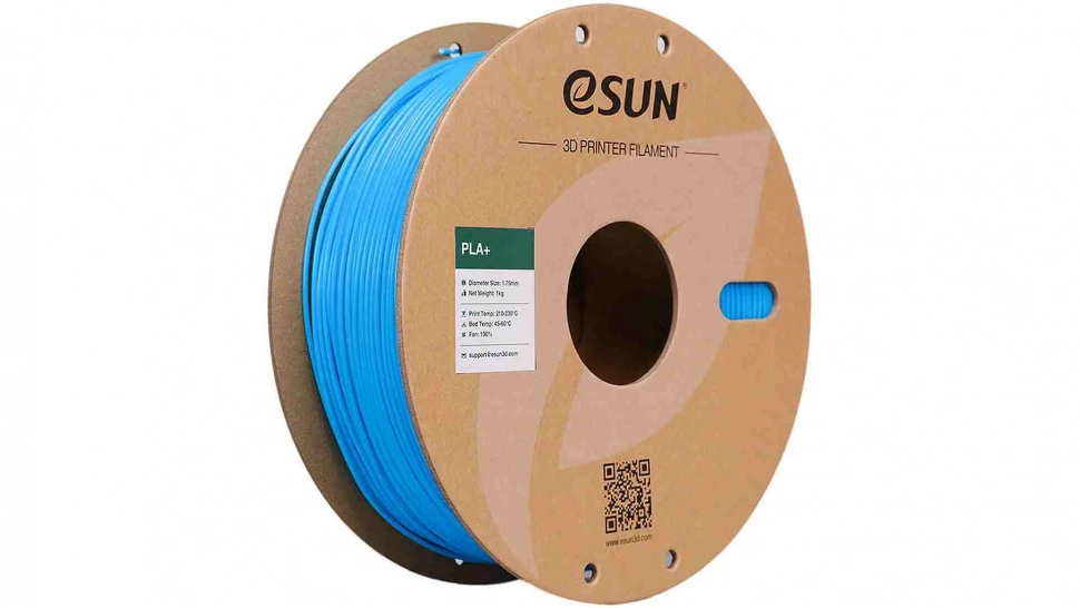 esun-pla-plus-light-blue-1.970.webp PLA+ пластик ESUN Light Blue 1,75 мм 1 кг — изображение 1
