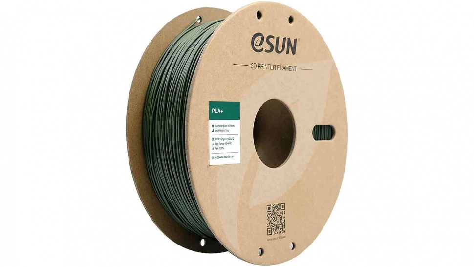 esun-pla-plus-olive-green-1.970.webp PLA+ пластик ESUN Olive Green 1,75 мм 1 кг — изображение 1