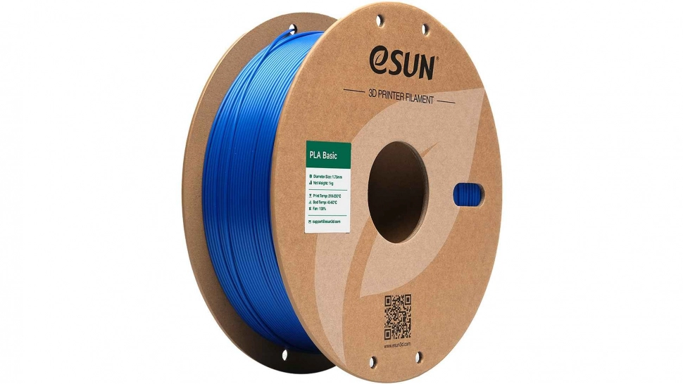 esun-plabasic-blue.970.webp PLA-Basic пластик ESUN Blue 1,75 мм 1 кг — изображение 1
