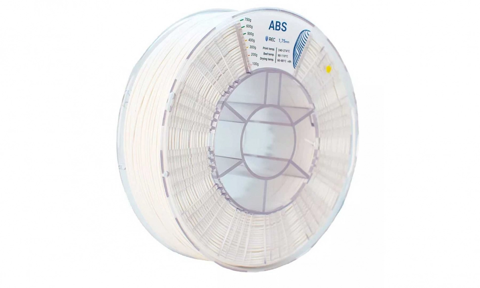 rec-abs-white-175-1.970.webp ABS пластик REC белый 1,75 мм 0,75 кг — изображение 1