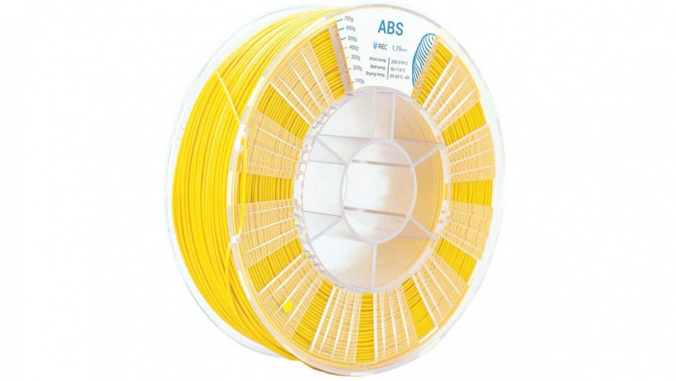 rec-abs-yellow-1.970.webp ABS пластик REC желтый 1,75 мм 0,75 кг — изображение 1