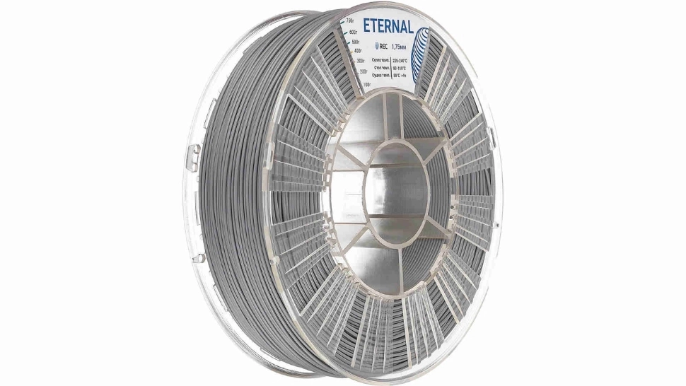 rec-asa-eternal-grey.970.webp ASA пластик REC Eternal серый 1,75 мм 0,75 кг — изображение 1