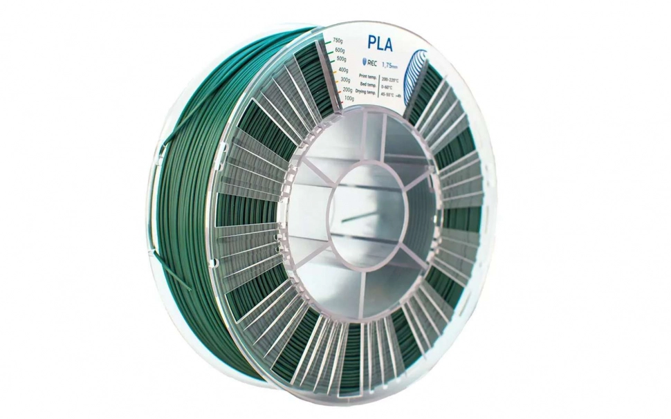 rec-haki-175-2.970.webp PLA пластик REC хаки 1,75 мм 0,75 кг — изображение 1