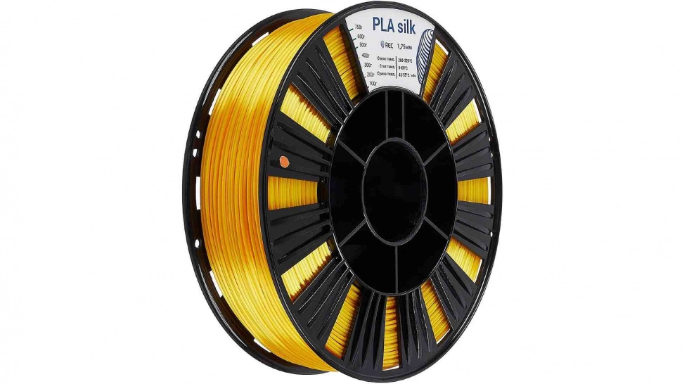 rec-plasilk-golden-1.970.webp PLA Silk пластик REC золотистый 1,75 мм 0,75 кг — изображение 1
