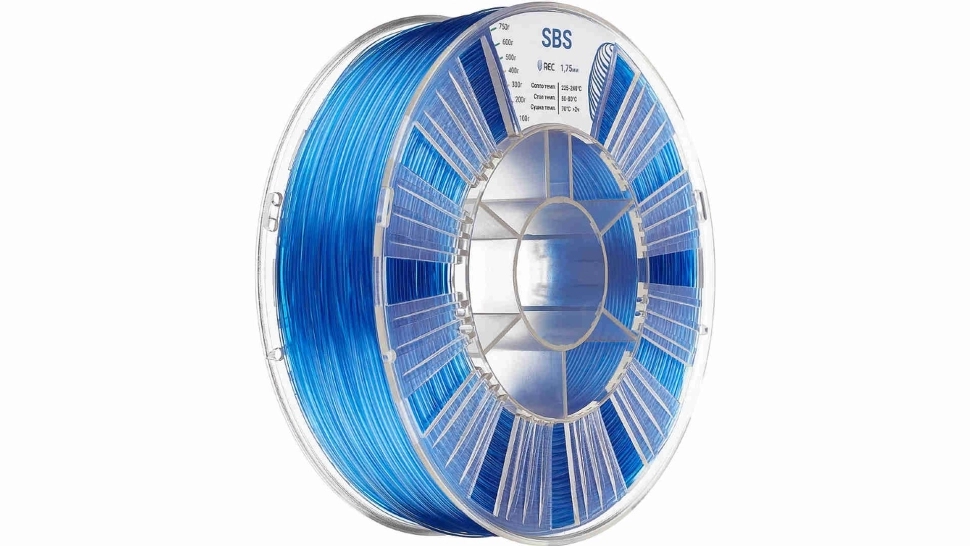 rec-sbs-blue.970.webp SBS пластик REC прозрачный синий 1,75 мм 0,75 кг — изображение 1